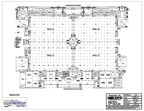 1st Floor, MBCC Floor Plan | Floor plans, Miami beach convention center ...