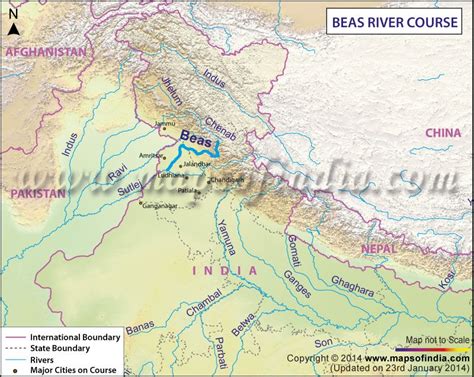 a map of india showing the major rivers