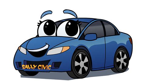 Blue Cartoon Cars - ClipArt Best