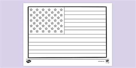 FREE! - American Flag Colouring | Colouring Sheets - Twinkl