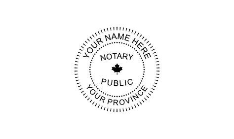 Notary Public Rubber Stamp