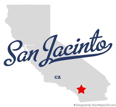 Map of San Jacinto, CA, California