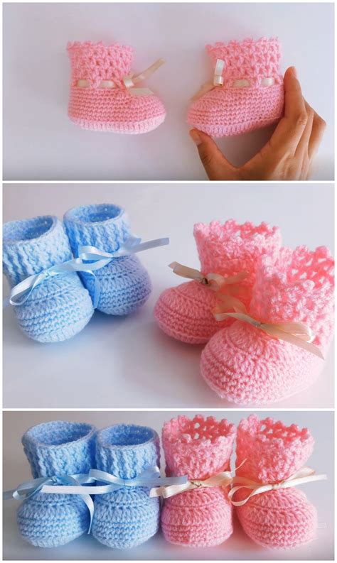 Crochet Lovely Baby Shoes Step By Step Video Tutorial - Crochet Ideas