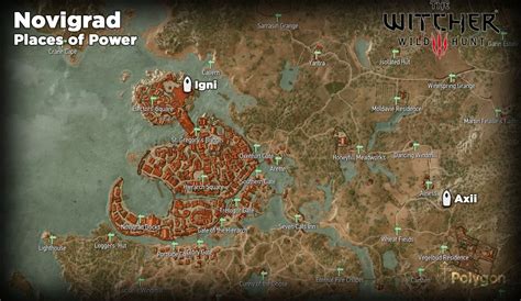 Witcher 3 Novigrad Places of Power locations map - Polygon