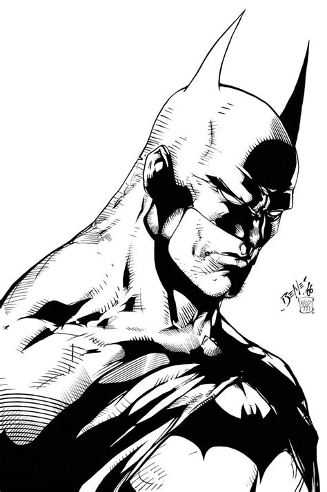 Batman Sketch by edbenes Inked by Kriss777 on DeviantArt