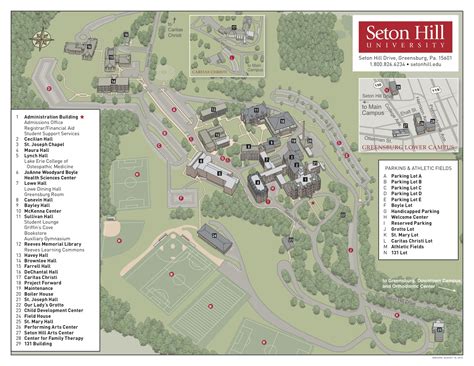 Seton Hill University Campus Map - Time Zones Map