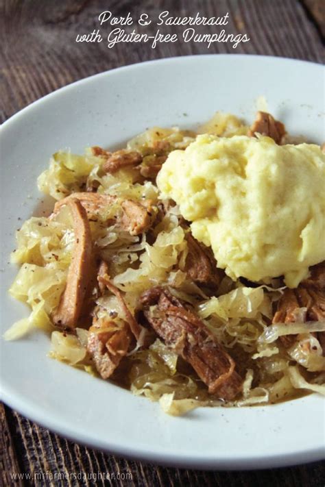 PA Dutch Pork and Sauerkraut with gluten-free dumplings | Recipe | Pork and sauerkraut recipe ...