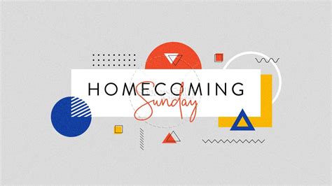 Homecoming Sunday Sermon Title Graphic 2022 | Clover Media