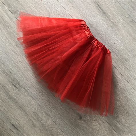 Red Tutu Mini Skirt Perfect for your Halloween... - Depop