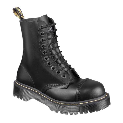 Dr. Martens Steel Toe Boots in Black for Men | Lyst