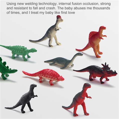 SPRING PARK 12Pcs/ 24Pcs Small Size Dinosaur Toys Cognitive Ability ...