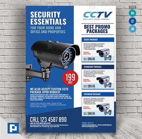 Surveillance CCTV System Flyer - PSDPixel