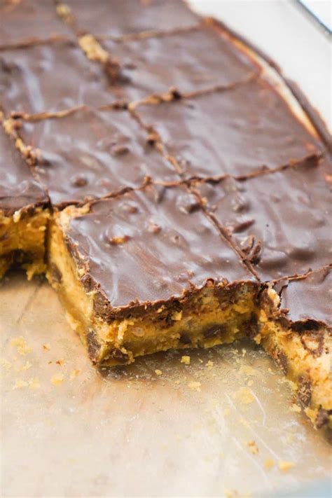 Easy Peanut Butter Bars - THIS IS NOT DIET FOOD