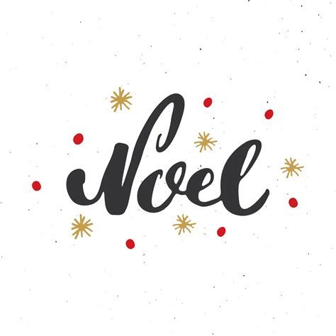 Merry Christmas Calligraphic Lettering Noel. Typographic Greetings Design. Calligraphy Lettering ...