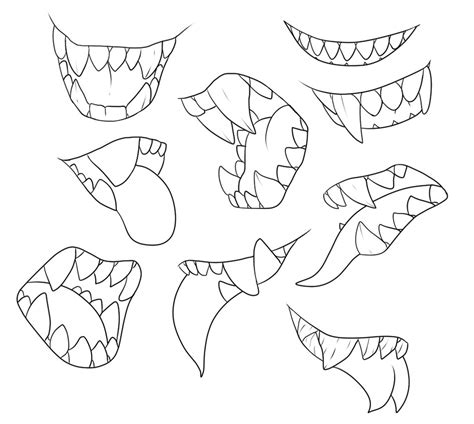 Sharp Teeth Drawing at PaintingValley.com | Explore collection of Sharp ...