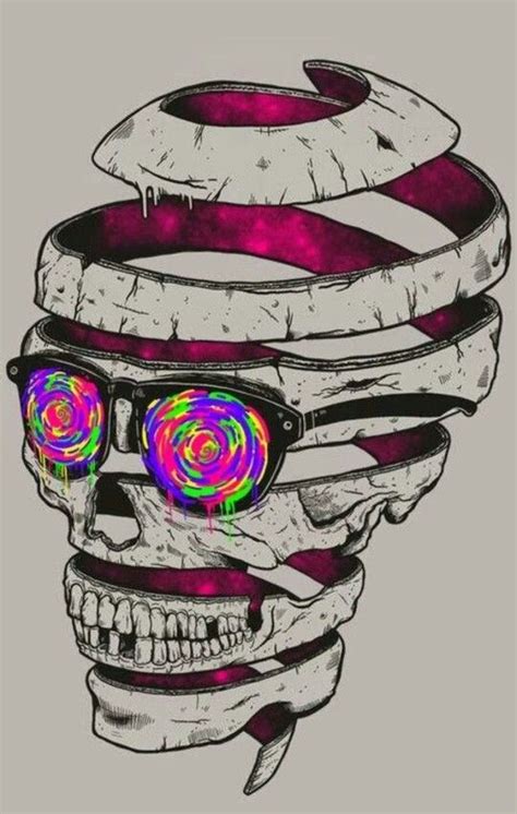 Psicodelic skull | Psychedelic art, Skull art, Art inspiration