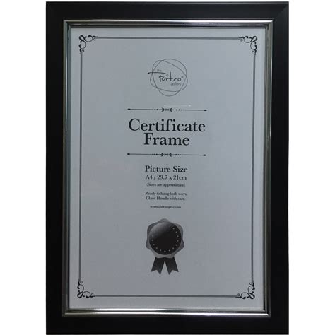 A4 Certificate Frame