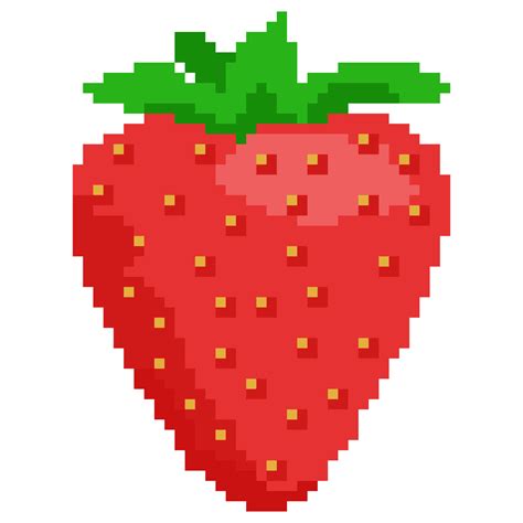 strawberry pixel art 13743167 PNG