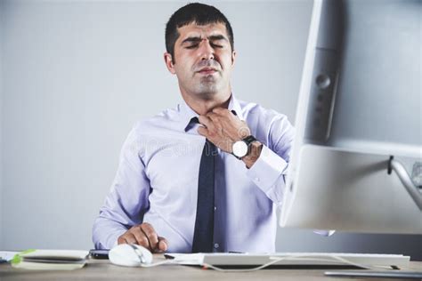 Tired man in office stock photo. Image of worker, professional - 152660228