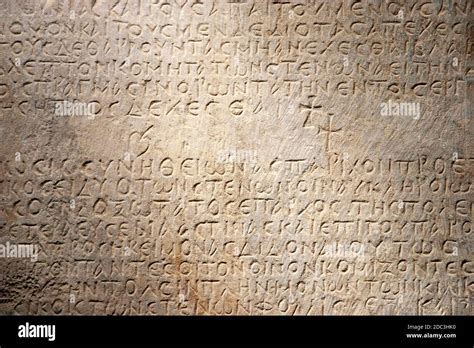 Ancient Greek Inscriptions High Resolution Stock Photography and Images ...