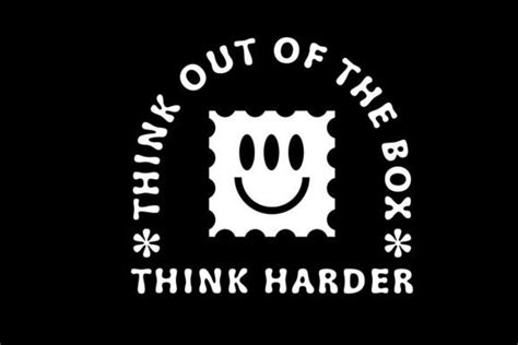 Think out of the Box Quotes Design Graphic by Spacelabs Studio · Creative Fabrica