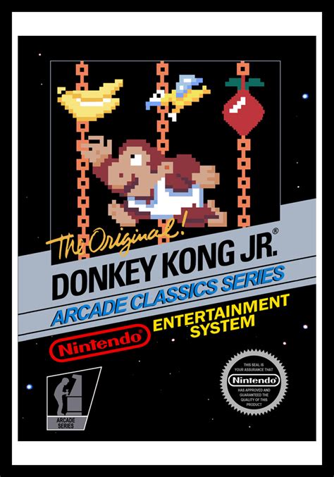 NES – Donkey Kong Jr. Poster - Retro Game Cases 🕹️