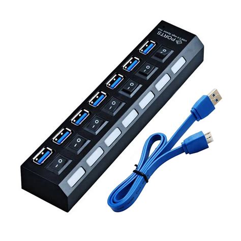 Aliexpress.com : Buy High Speed USB 3.0 Hub 7 Ports 5Gbps USB HUB ...