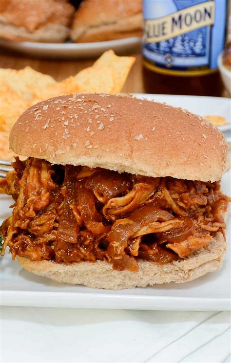 BBQ Pulled Chicken Sandwiches - Sweet Pea's Kitchen