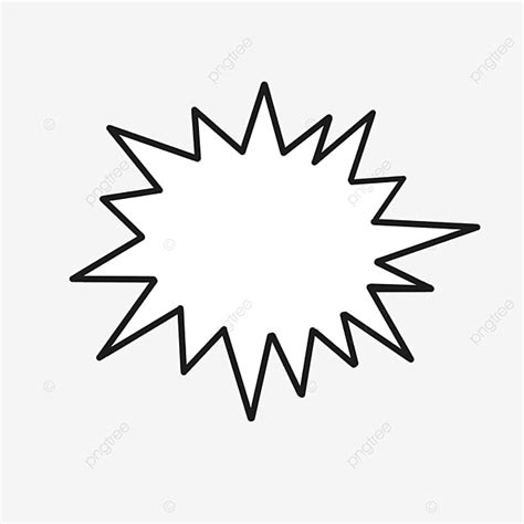 Cartoon Black And White Starburst Clipart, Star Drawing, Lip Drawing ...