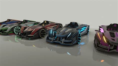 ArtStation - futuristic racing car - game asset