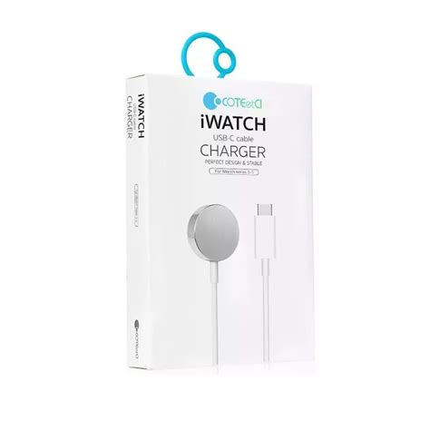 COTEETCI WS-21 iWatch Magnetic Charger USB-C White in Pakistan