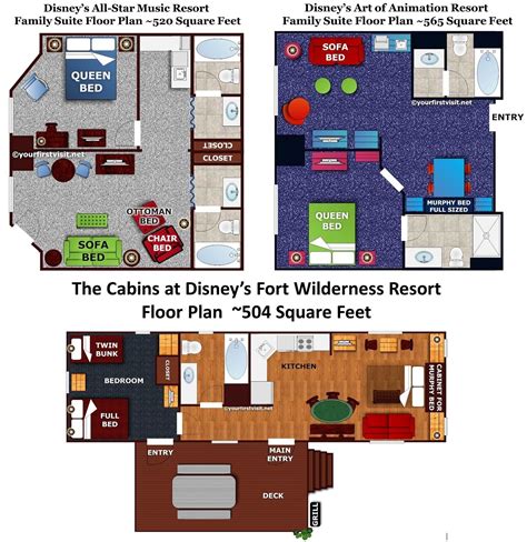 Art Of Animation Cars Suite Floor Plan