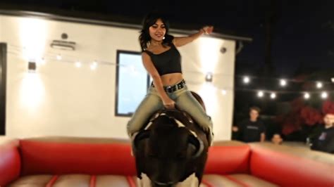 I Made All My Friends Ride A Mechanical Bull - YouTube