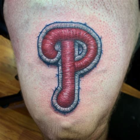 Phillies patch tattoo - Ray Petty (@zombieprimate) | Tattoos, Philadelphia phillies baseball ...