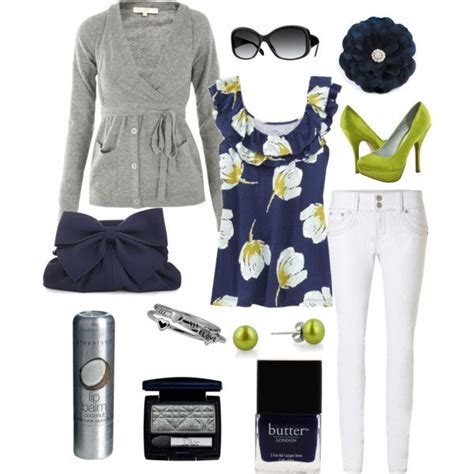 Navy and Green Beauty, created by rosebud818 on Polyvore | Fashion, Outfits, Navy and green