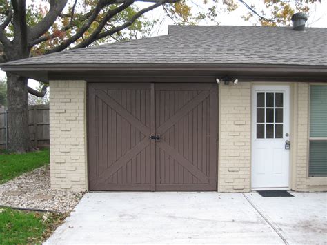 Barn Door style Garage Door- first step in converting garage into extra living space...but in ...