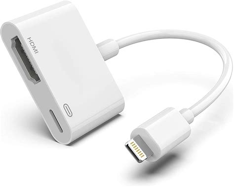 Adaptador Apple Lightning para HDMI Digital AV, [certificado Apple MFi] Tela de sincronização ...