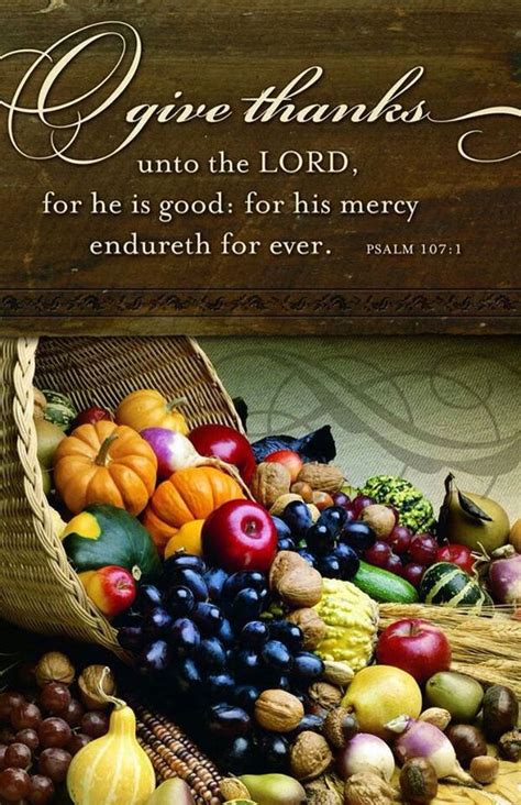 Psalm 107:1 | Thanksgiving blessings, Psalms, Psalm 107 1