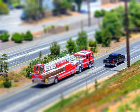 Toy Fire Truck | Tilt shift miniature. LAFD Hook and Ladder … | mikepmiller | Flickr