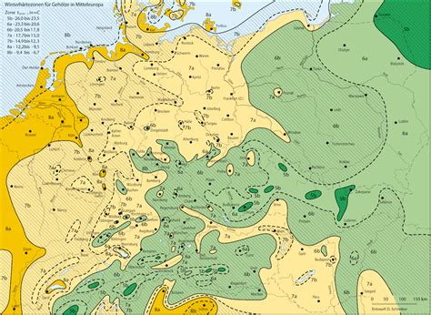 Plant Hardiness Zones In Central Europe. - Maps on the Web