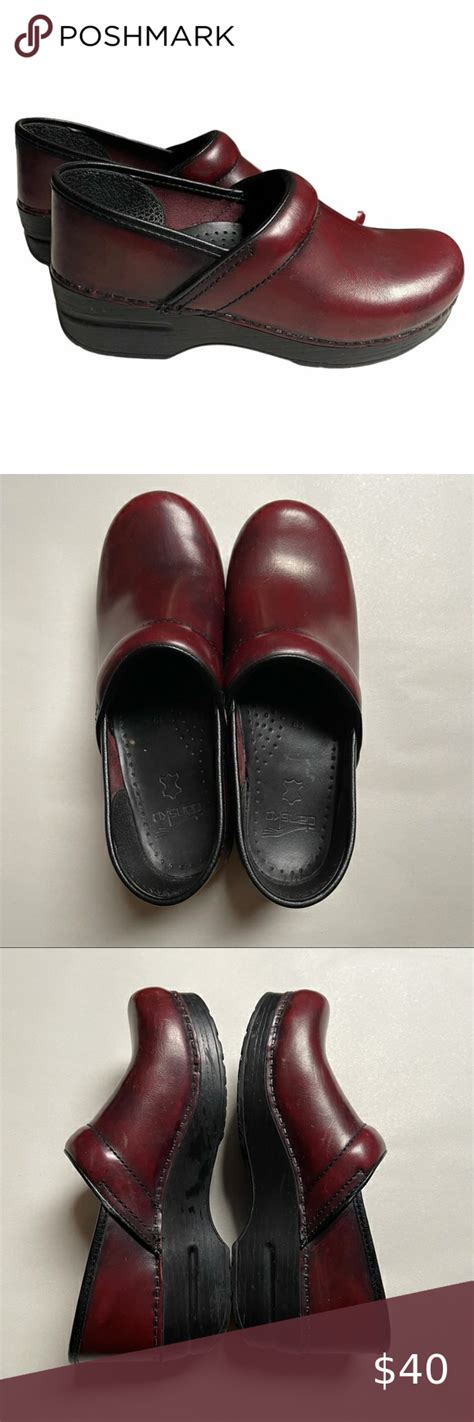 Dansko Red And Black Marbled Slip On Professional Nursing Clog Shoes Size 9 in 2022 | Clogs ...