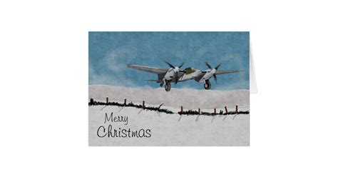 Aircraft Christmas Card | Zazzle