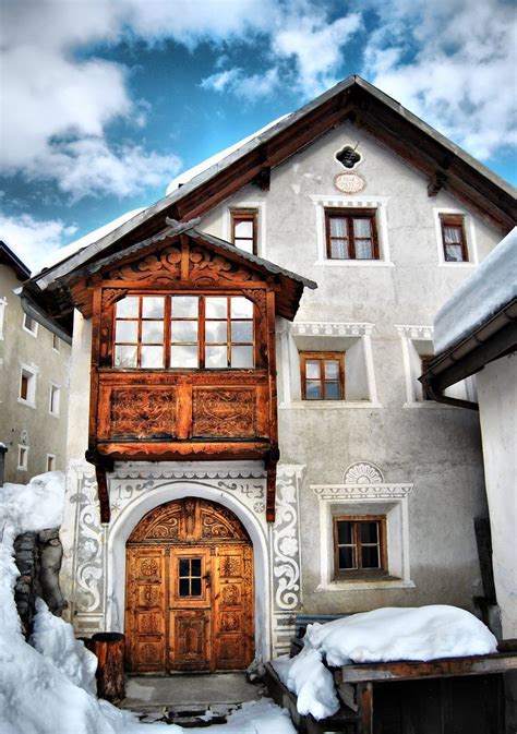 Panoramio - Photo of Typical House in Sent, Engadine, Switzerland | Switzerland house, Swiss ...