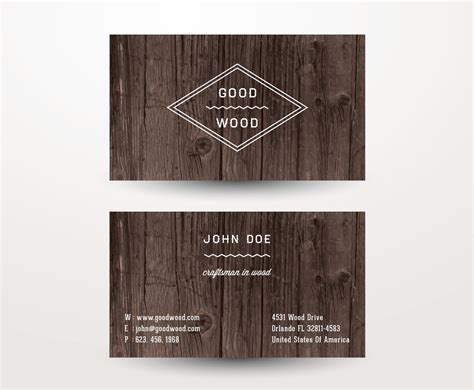 Wooden Business Card Vector Art & Graphics | freevector.com