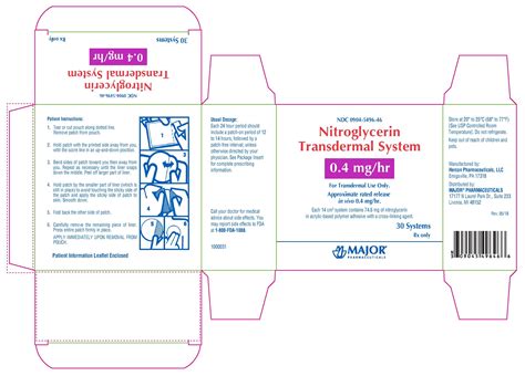 NITROGLYCERIN TRANSDERMAL SYSTEM- nitroglycerin patch NITROGLYCERIN TRANSDERMAL SYSTEM ...