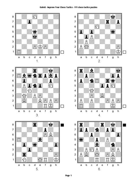 Gufeld - Improve Your Chess Tactics - 111 Chess Tactics Puzzles TO ...