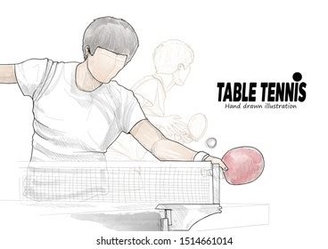 1,565 Table Tennis Sketch Images, Stock Photos, 3D objects, & Vectors | Shutterstock
