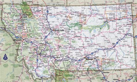 Large Detailed Tourist Map Of Montana With Cities And Towns Images | Porn Sex Picture