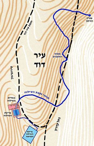 Map of Hezekiah's Tunnel Ancient Technology, Jerusalem Israel, Holy ...