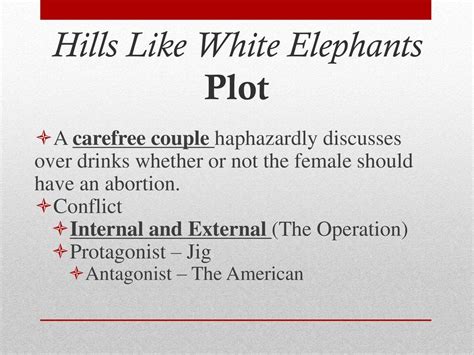 Analysis of a Short Story: Ernest Hemingway’s Hills Like White Elephants: Talking Versus ...